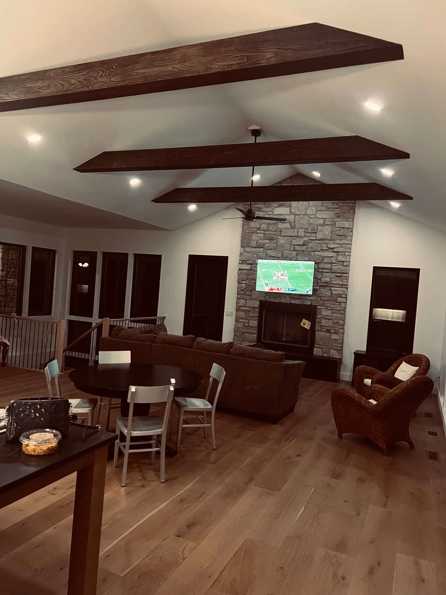 Great Room with Beams